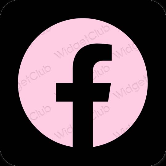 Ästhetische Facebook App-Symbole