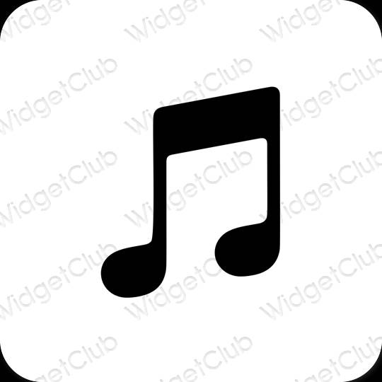 نمادهای برنامه زیباشناسی Apple Music