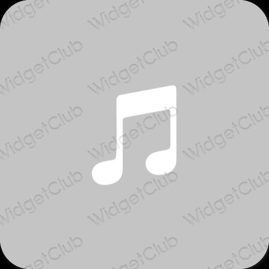 Естетски сива amazon music иконе апликација