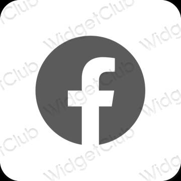 Esthetische Facebook app-pictogrammen