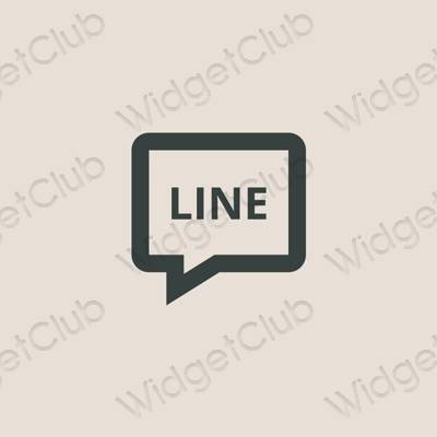 Esthetische LINE app-pictogrammen