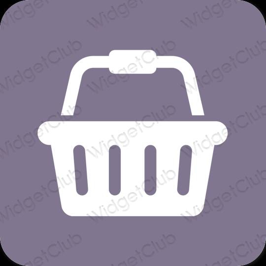 Estetsko vijolična Yahoo! ikone aplikacij