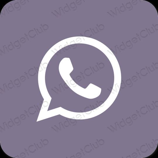 Estético roxo Messenger ícones de aplicativos