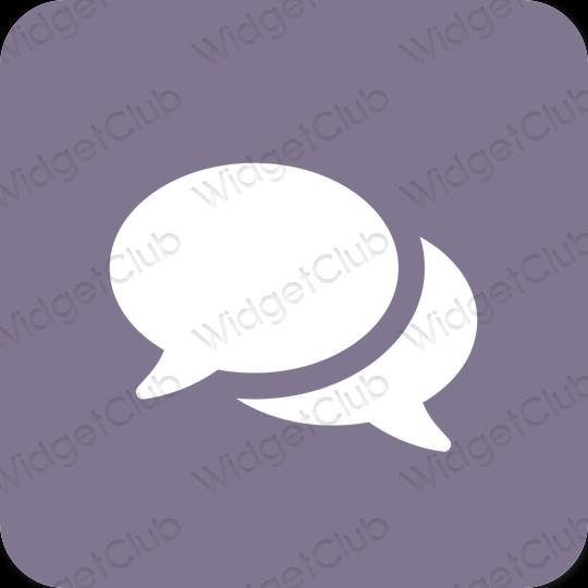 Ästhetisch Violett Twitter App-Symbole