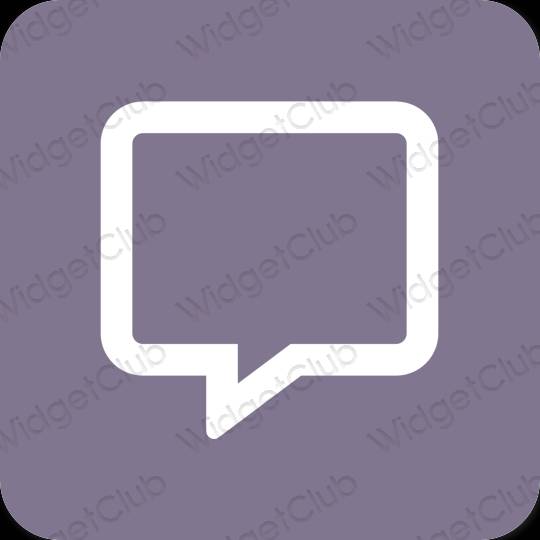 Ästhetisch Violett Viber App-Symbole