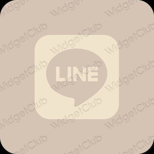 Esthetische LINE app-pictogrammen