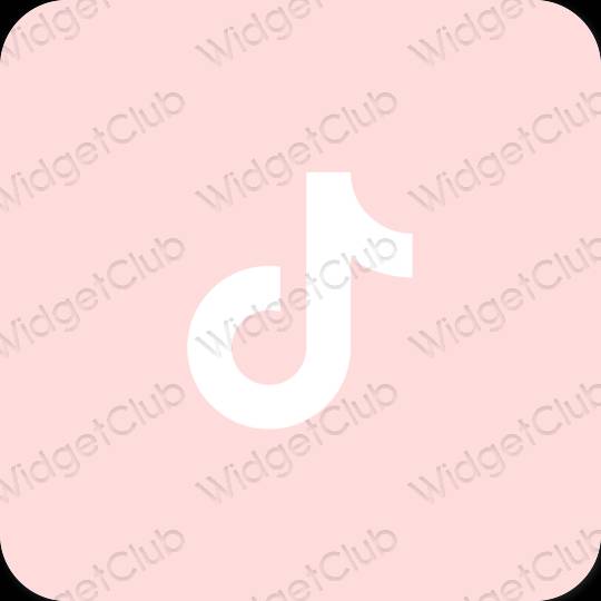 审美的 粉色的 TikTok 应用程序图标
