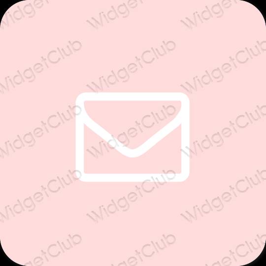 Æstetisk lyserød Mail app ikoner