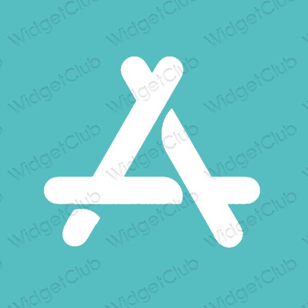 Ästhetisch blau AppStore App-Symbole