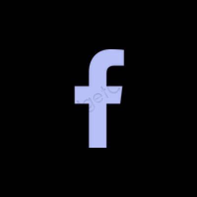 Estetik hitam Facebook ikon aplikasi