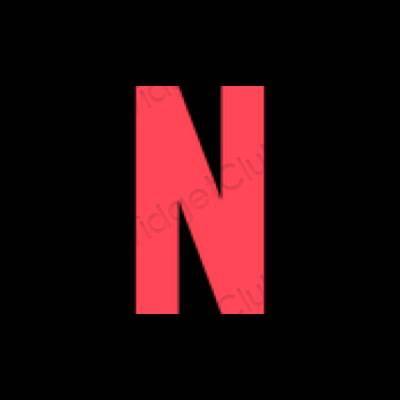 Esthetische Netflix app-pictogrammen