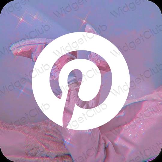 جمالية Pinterest أيقونات التطبيقات