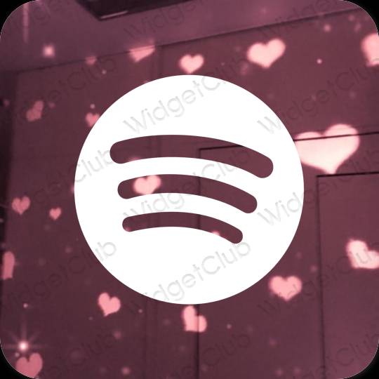 Estetické ikony aplikací Spotify