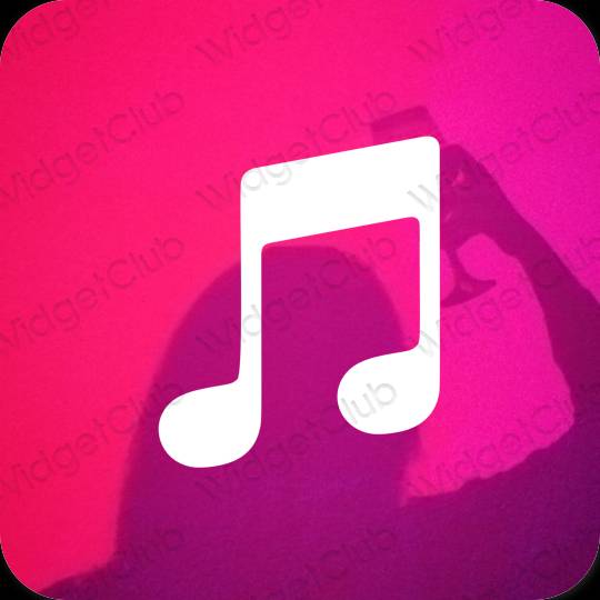 نمادهای برنامه زیباشناسی Apple Music