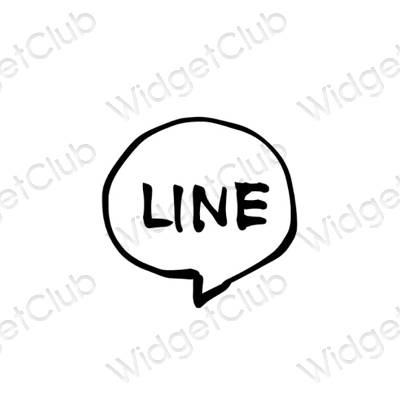 Естетични LINE икони на приложения