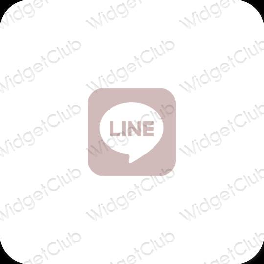 Esthetische LINE app-pictogrammen