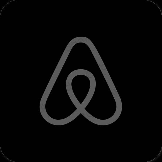 Estética Airbnb iconos de aplicaciones