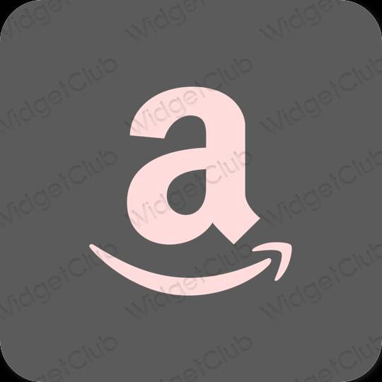 Estetik gri Amazon uygulama simgeleri