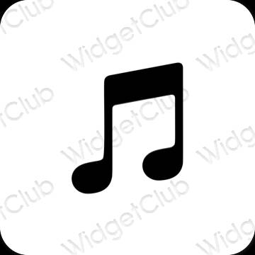 Esthetische Music app-pictogrammen