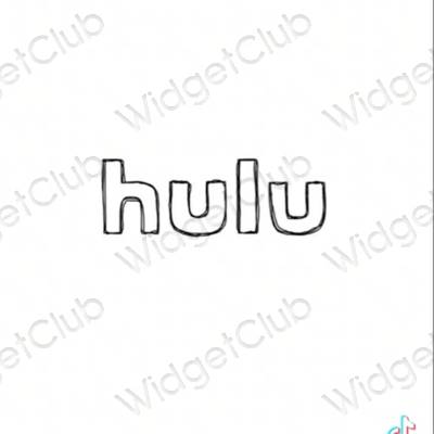 Icônes d'application hulu esthétiques