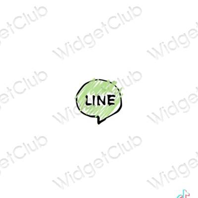 Aesthetic LINE app icons