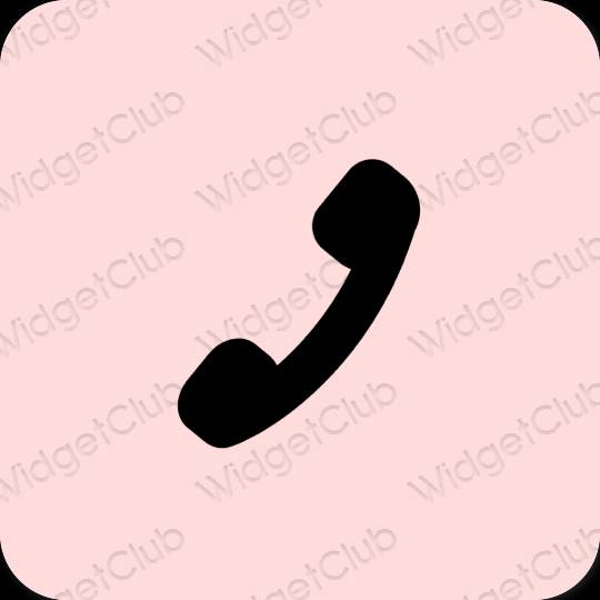 Estético rosa Phone iconos de aplicaciones