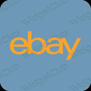 Esthetische eBay app-pictogrammen