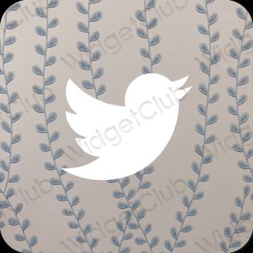 Esthetische Twitter app-pictogrammen