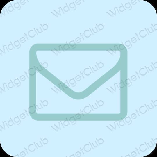 Αισθητικός μωβ Mail εικονίδια εφαρμογών