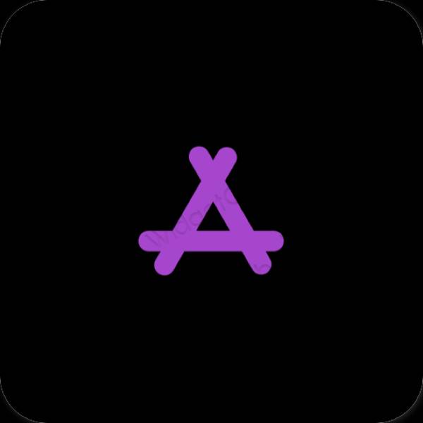 Estetski crno AppStore ikone aplikacija