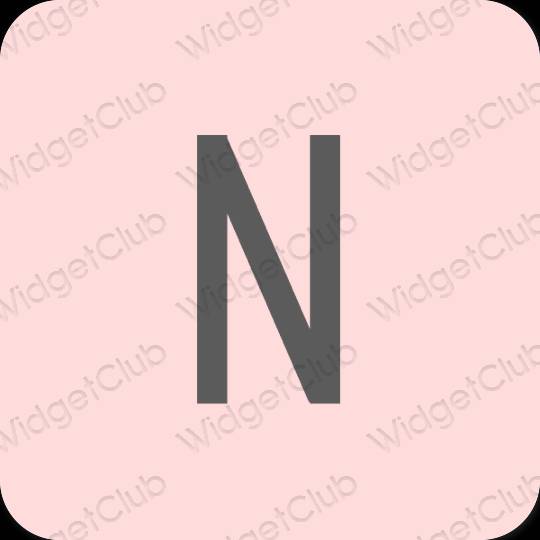 Estetisk rosa Netflix app ikoner