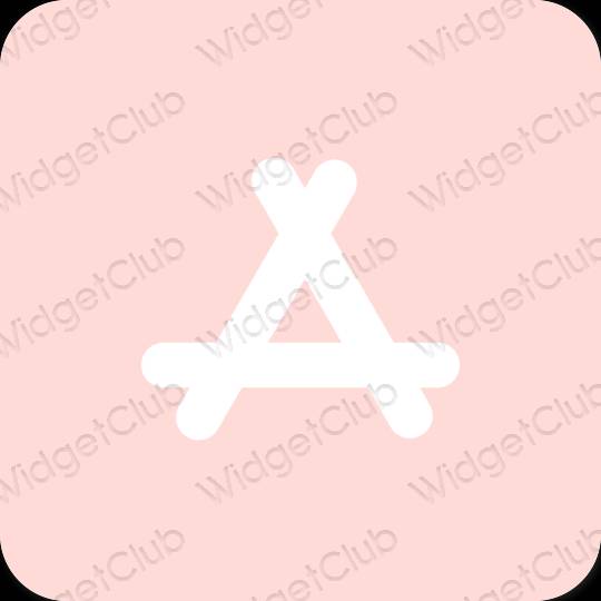 Estético rosa pastel AppStore iconos de aplicaciones