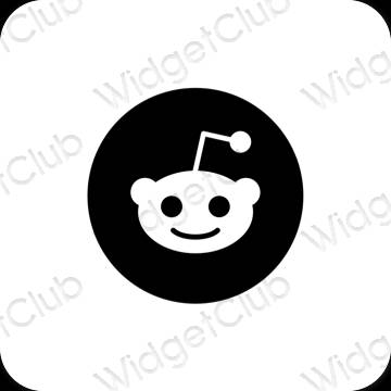 Icônes d'application Reddit esthétiques