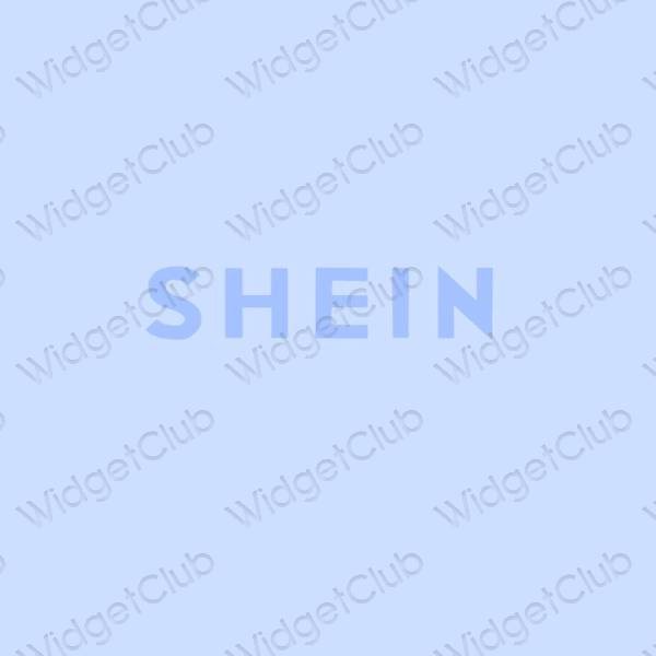 Estetski pastelno plava SHEIN ikone aplikacija