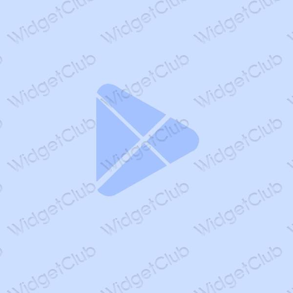 Thẩm mỹ màu xanh pastel AppStore biểu tượng ứng dụng
