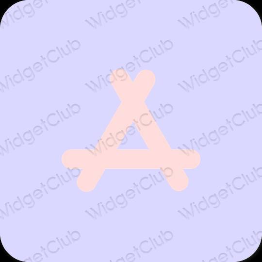эстетический пурпурный AppStore значки приложений