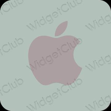 Esthétique vert AppStore icônes d'application