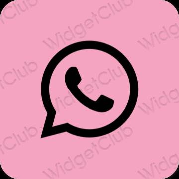 Esthetische WhatsApp app-pictogrammen