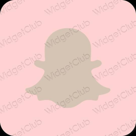 Estetický růžový snapchat ikony aplikací