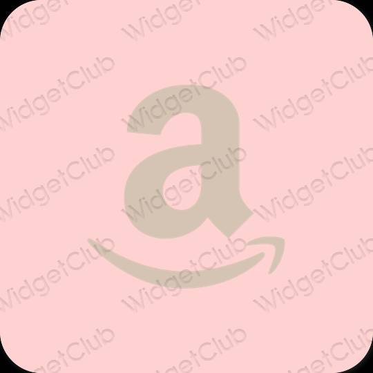 Estético rosa Amazon ícones de aplicativos