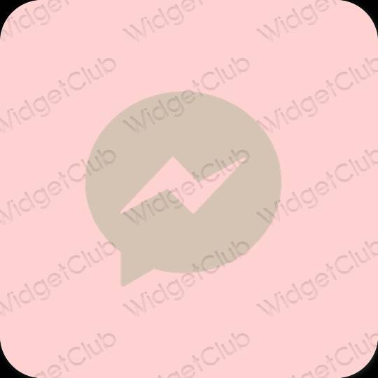 Estético rosa Messages iconos de aplicaciones