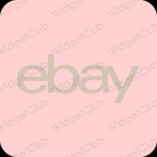 Estetsko roza eBay ikone aplikacij
