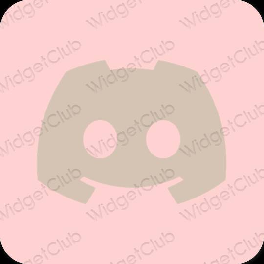 Estetický růžový discord ikony aplikací