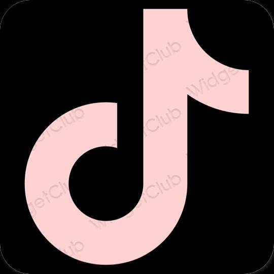 Estetski ružičasta TikTok ikone aplikacija