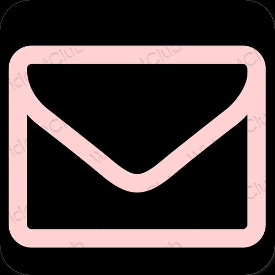 Ესთეტიური ვარდისფერი Mail აპლიკაციის ხატები