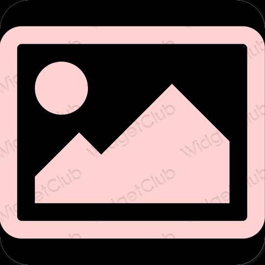 Stijlvol roze Photos app-pictogrammen