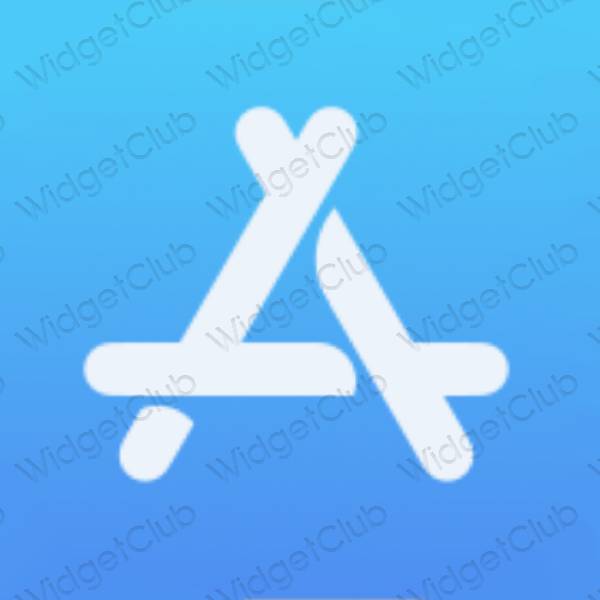 Естетичний блакитний AppStore значки програм
