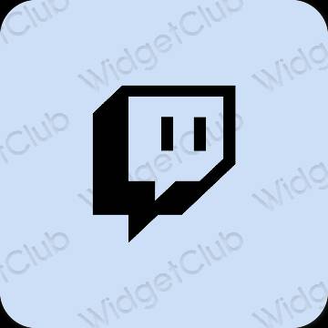 Estetický nachový Twitch ikony aplikací