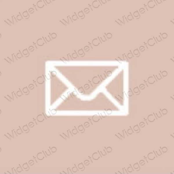 Aesthetic beige Mail app icons