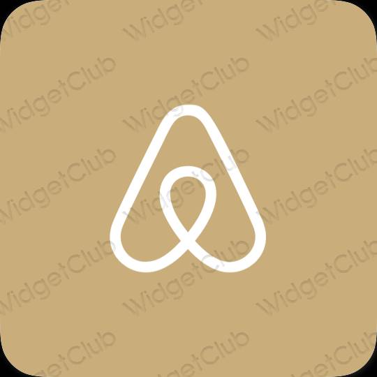 زیبایی شناسی نارنجی Airbnb آیکون های برنامه